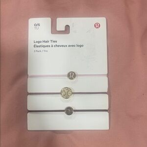 lululemon athletica Hair Ties Set - Pink, Gold, Silver